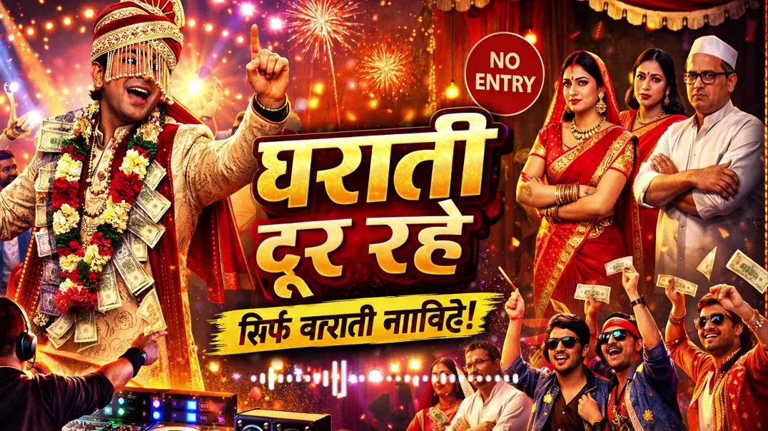 ⁣घर आते दूर रहा है DJ से, खाली बराती नचें 💃🕺