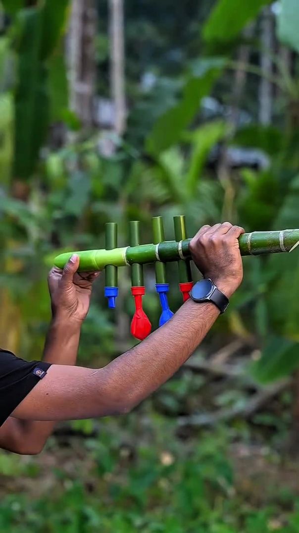 bamboo creations with crazy bamboo slingshot #bamboo #bamboocrafts #diy #singingshort