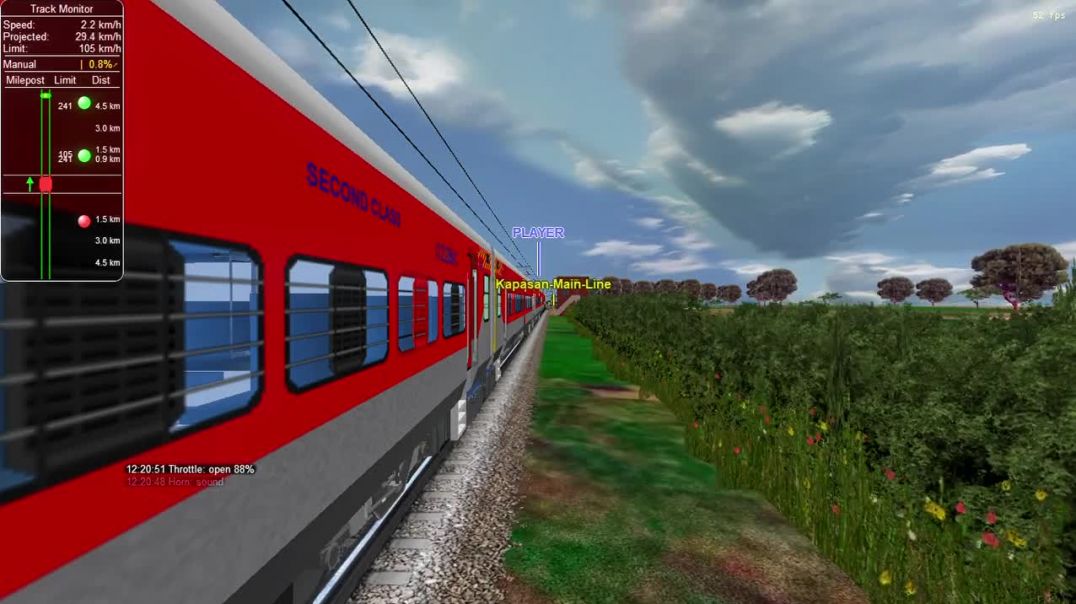 ⁣Journey in the great rajputana railways v3 route free for msts open rails pc gameplay