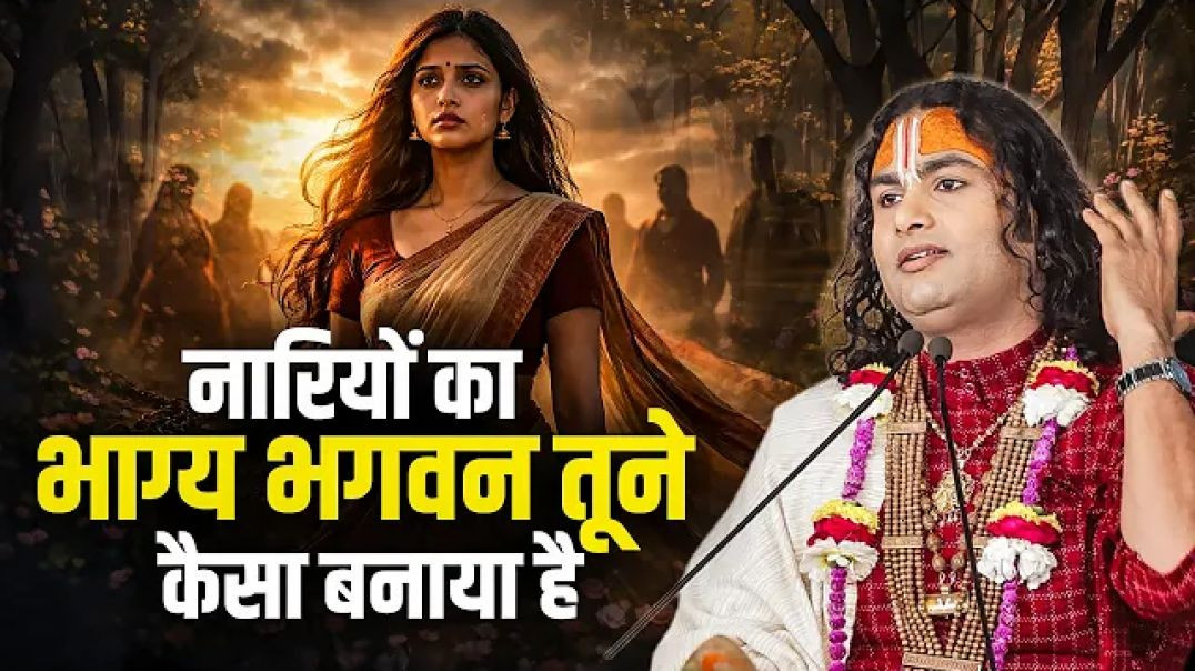 ⁣नारियों का भाग्य भगवन तूने कैसा बनाया है। अनिरुद्धाचार्य जी महाराज। Sadhna Bhajan