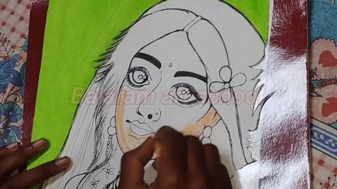 ⁣Radha Krishna drawing #artwork #baithakgana #nimtitabalaram #painting #artworkdrawing