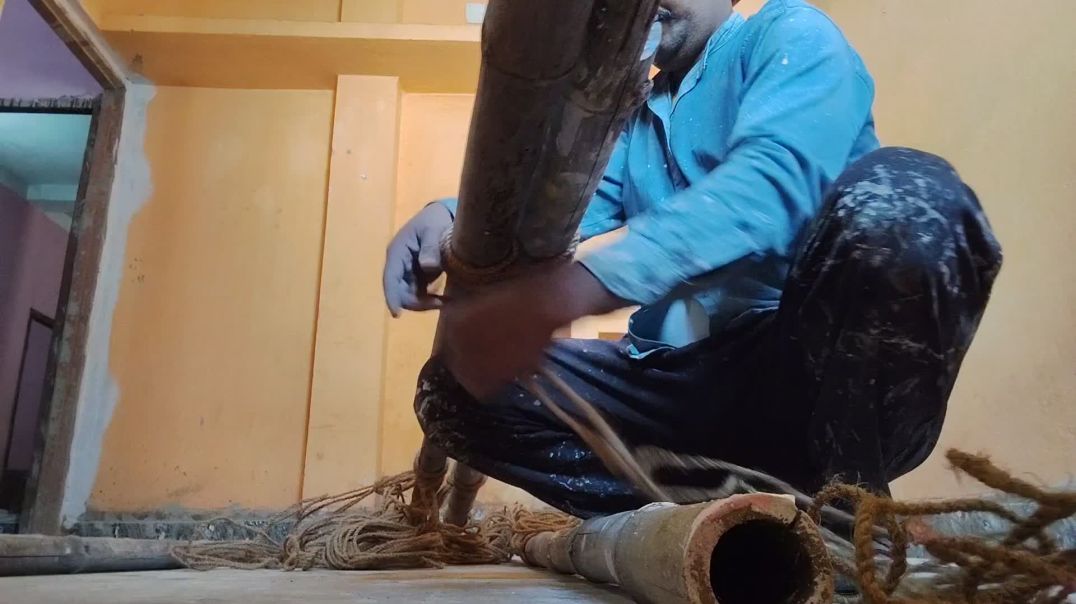 ⁣Paint karne ke liye bans ko bandh rahe hain