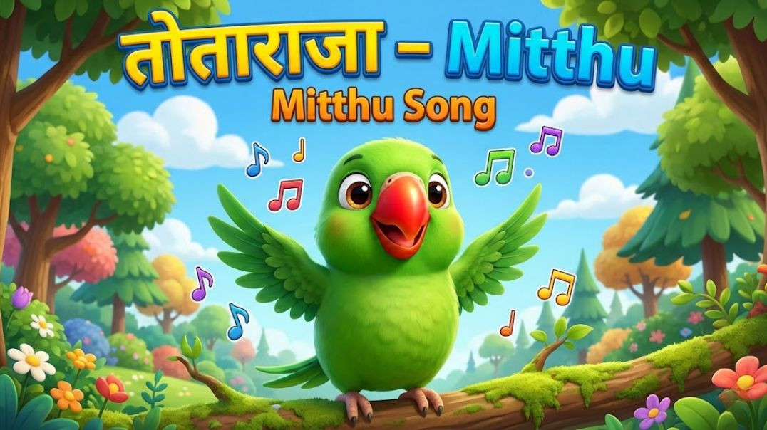 तोता राजा – Mitthu Mitthu Song | Kids Hindi Rhymes