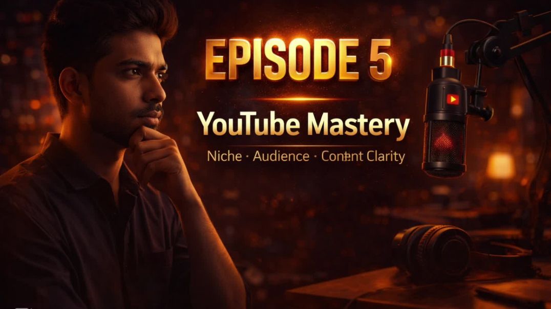 ⁣YouTube Mastery Podcast - Episode 5 | Niche, Audience & Content Clarity (Full Truth)