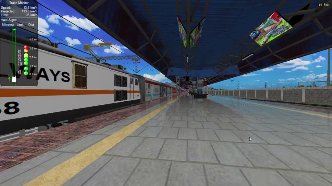 ⁣EARLY MORNING DEPARTURE RAJDHANI EXPRESS SER V8 MSTS TRAIN SIM PC GAMEPLAY