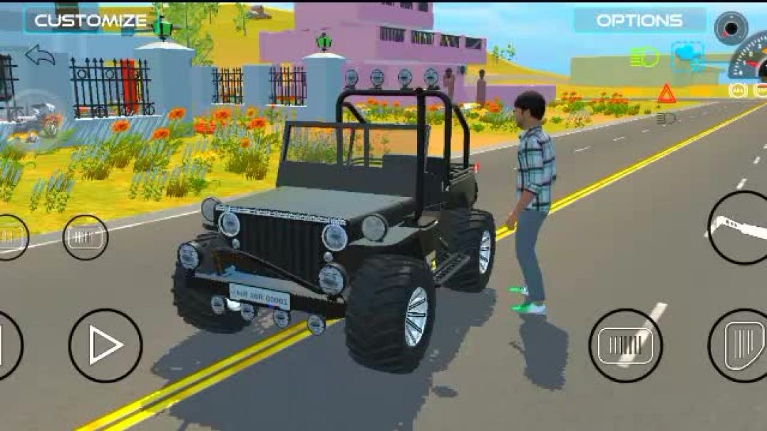 ⁣Landi jeep off roading 4x4...