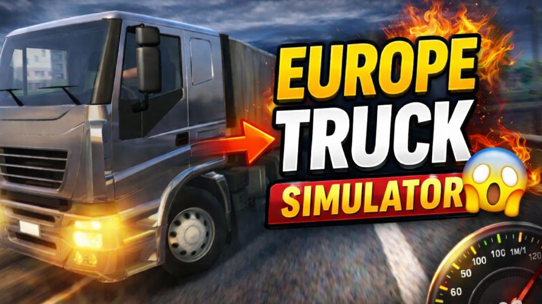 ⁣EUROPE TRUCK SIMULATOR 🚛 100KM HIGH SPEED DELIVERY 😱