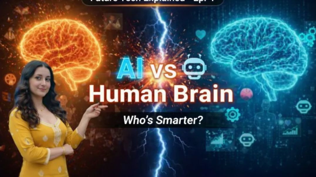 ⁣AI vs Human Intelligence in Hindi _ Future Tech Explained Ep 4 _Artificial vs Human Brain Difference