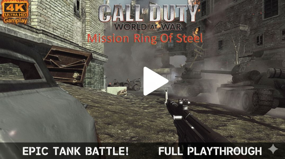 ⁣Call of Duty: World at War – Ring of Steel Mission Gameplay