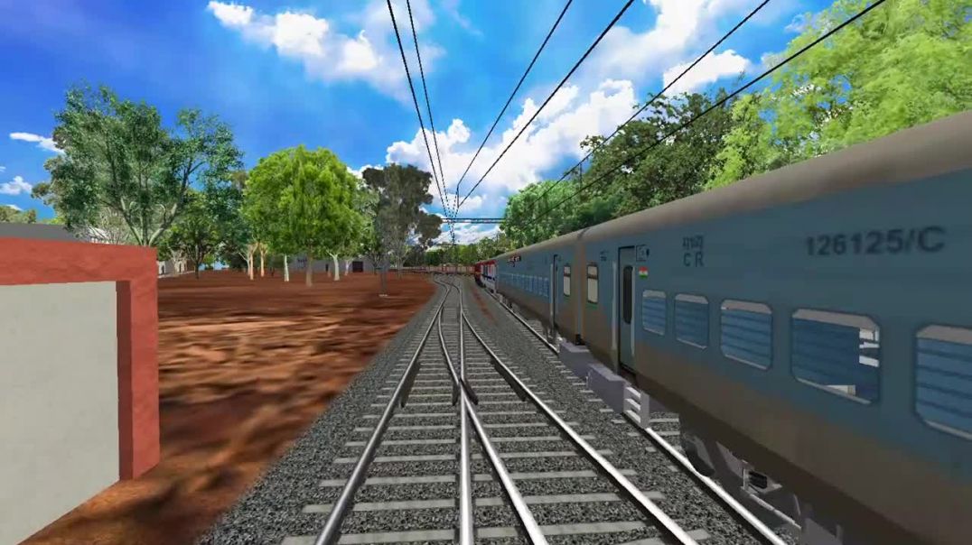 ⁣Janshatabdi express new lhb blue rakes tracks sounds enjoy