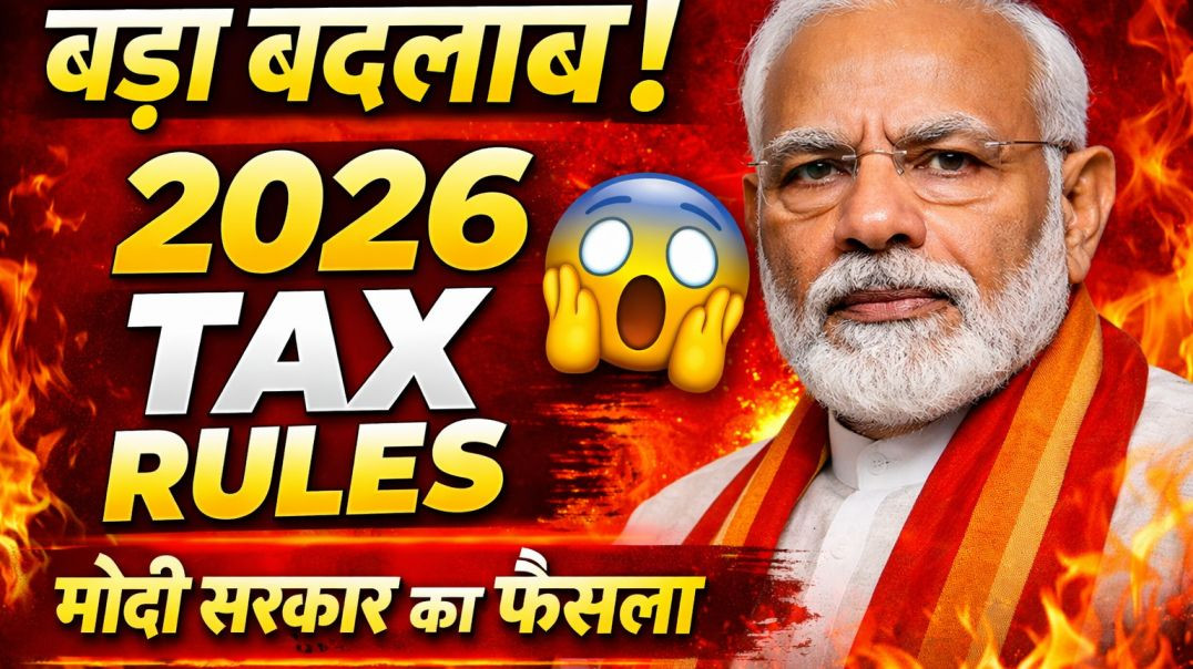 ⁣2026 में टैक्स के नए नियम 🔥 मोदी सरकार का बड़ा फैसला | आम आदमी पर असर?