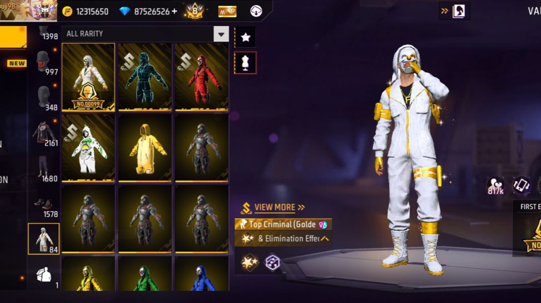 ⁣Free fire rear collection #free fire new emote