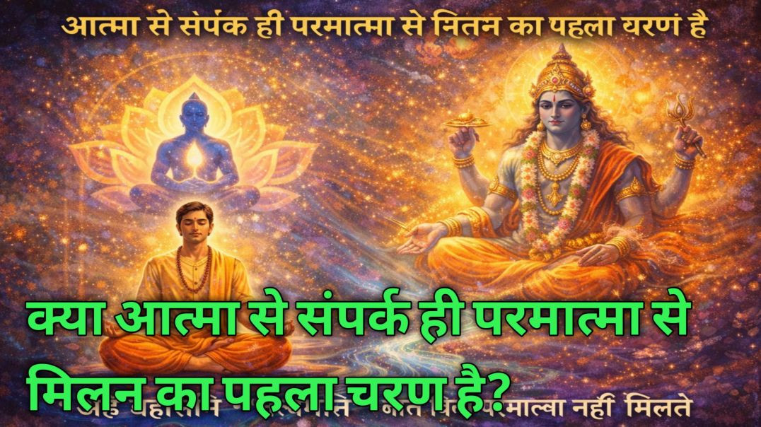 ⁣क्या आत्मा से संपर्क ही परमात्मा से मिलन का पहला चरण है? ! Gita gyan