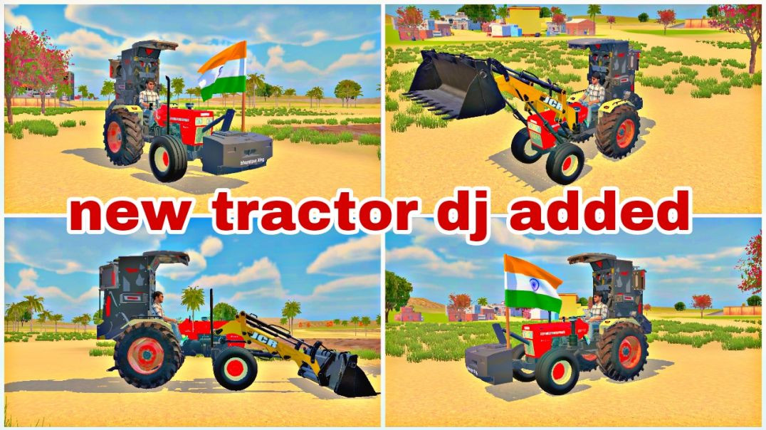 ⁣New tractor DJ add in indian vahical simulator 3d game 🤩 New update ✅||