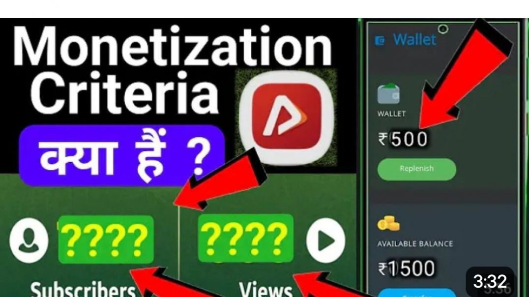 ⁣500 व्यूज कैसे करें देखें चैनल मोनेटाइज कैसे करें पैसे विड्रोल कैसे करें इस वीडियो में देखें
