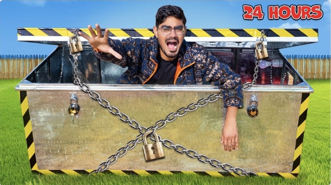 ⁣24 Hours Locked In a Box Challenge | क्या म ै ं 24 घंट े इस संदूक के अंदर रह पाऊँगा? Will |  Survive