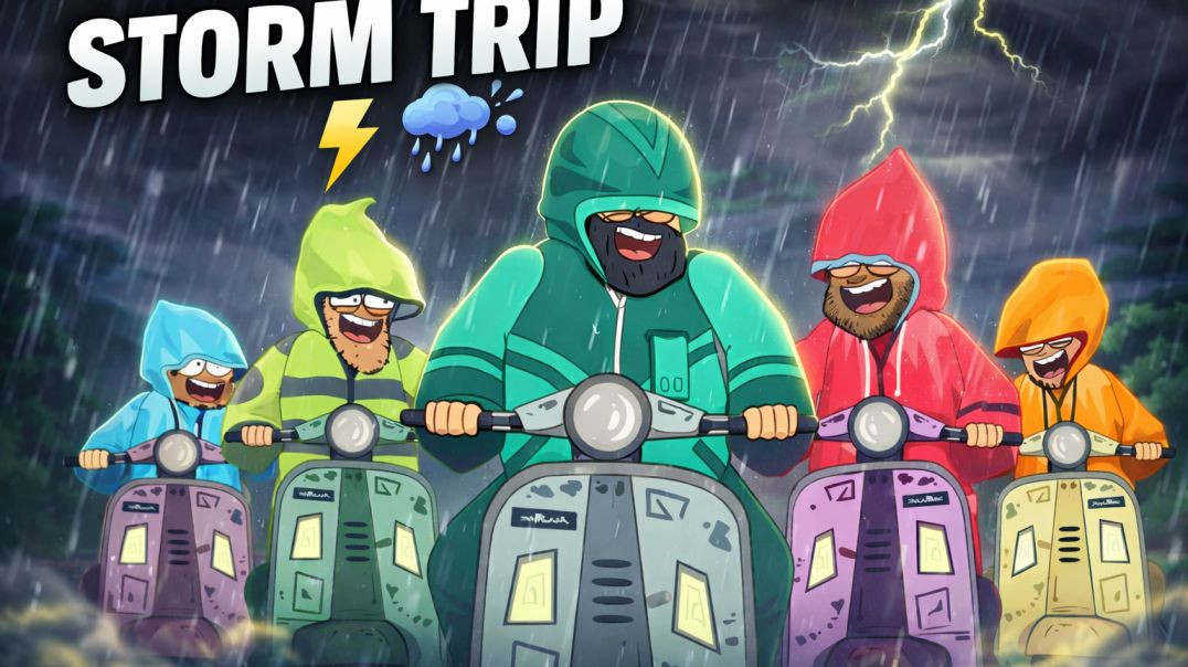 ⁣🌧️☔ Baarish, Bijli Aur Bhootiyapa! 👻⚡ | Creepy Friends Ka Monsoon Madness Trip 🚗🌫️