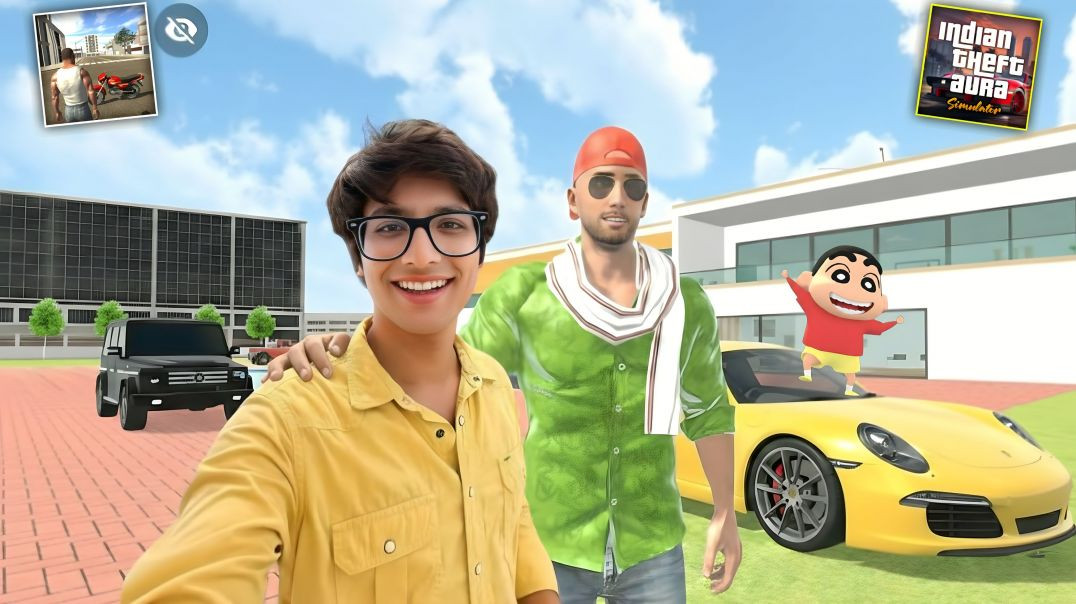 ⁣🤩Jack and Shinchan Meets Saurav Joshi Vlogs In indian theft auto simulator