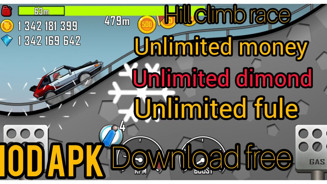 ⁣Hill climb race free mod apk download unlimited money and diamand#apkmod#hack#gamingrahul5656
