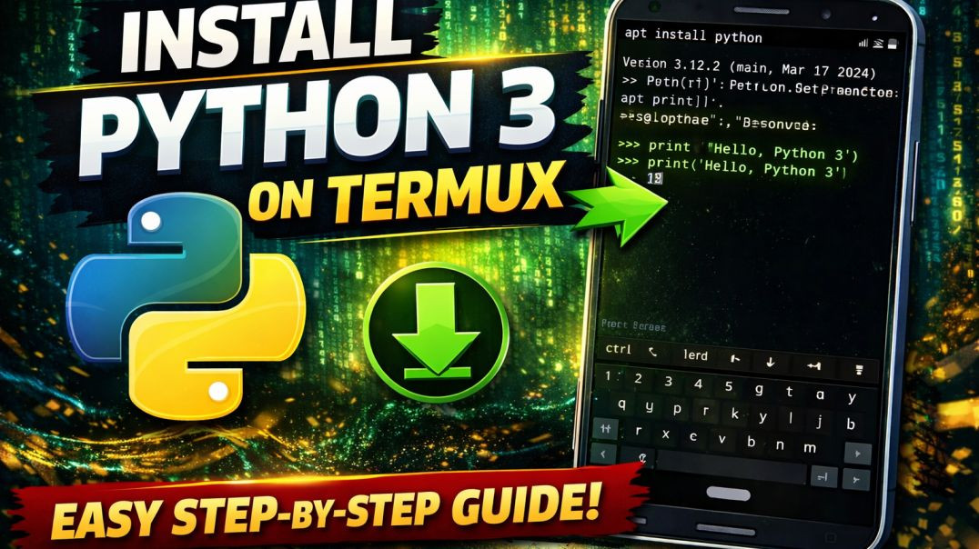 ⁣How to Install Python 3 on Termux 🐍 _ Install Python on Android _ Termux Tutorial 📚