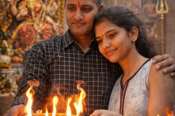 मंदिर में आरती Nikki 9012