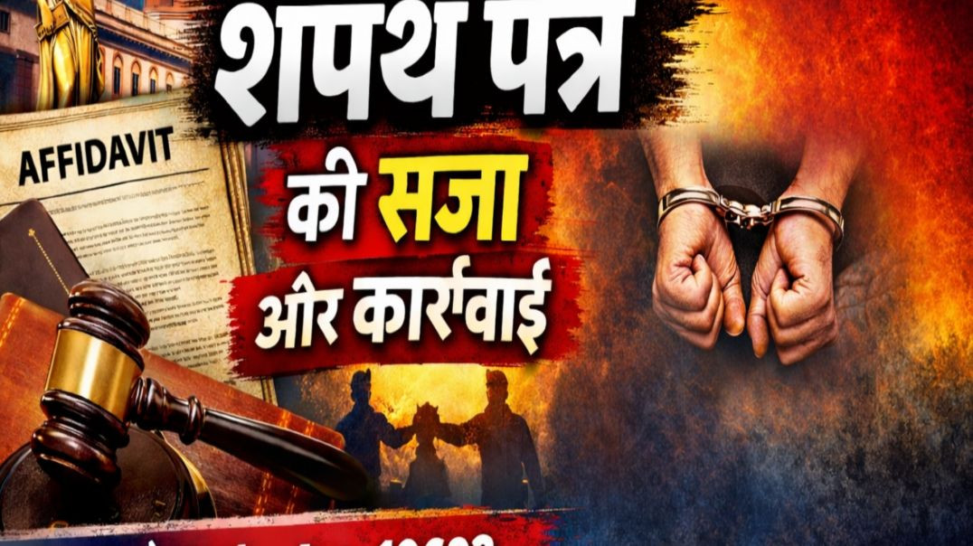 ⁣झूठा शपथ पत्र देने पर क्या सजा Oath Act 1969 कोर्ट की पूरी कार्यवाही