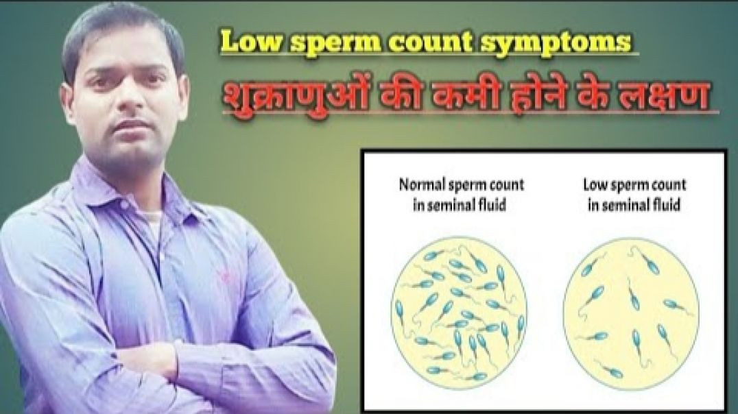 ⁣Low sperm count symptoms । पुरुषों में शुक्राणुओं की कमी होने के लक्षण और (720P