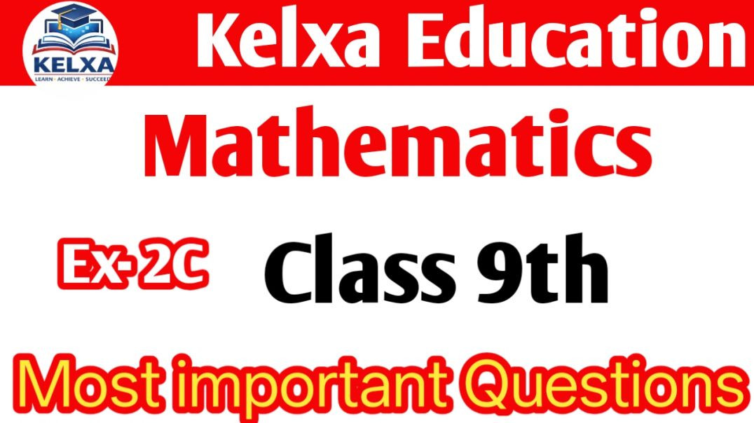 ⁣class 9th most important questions Ex - 2C