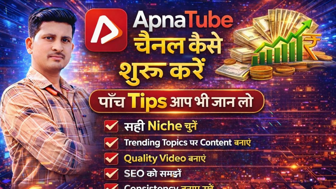 ⁣Apnatube channel growth ke liye 5 tips | #trending_reels  #trending_video