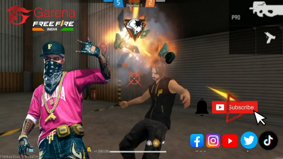 ⁣Lone wolf 1v5 headshot☠️💀.. (FF GAMER APNATUBE)