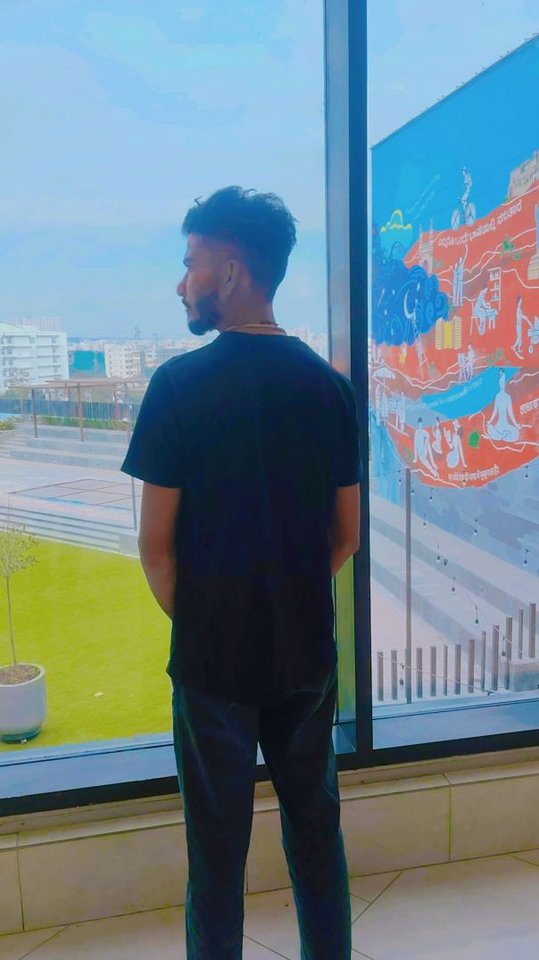 Haydrabad airport jaate hue injoy