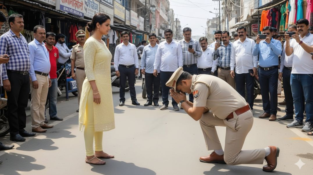 ⁣inspector ne golgappe bechne vale ko bich bajar me thappad mara fir inspector ke sath jo hua..