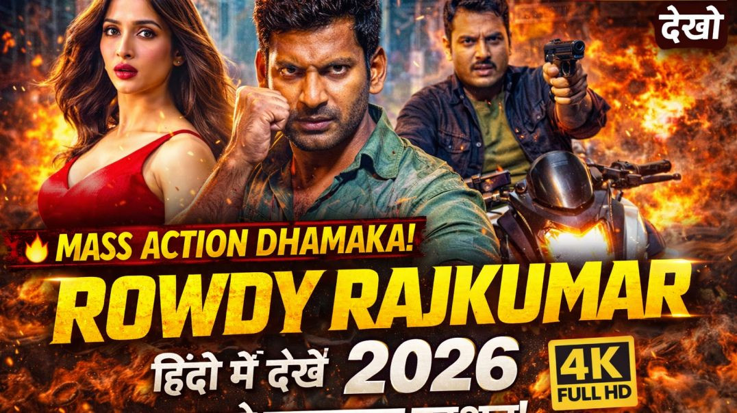 ⁣💥🔥 South ka sabse bada Action Dhamaka! ROWDY RAJKUMAR (2026) Hindi Dubbed Movie Vishal का Mass अवतार