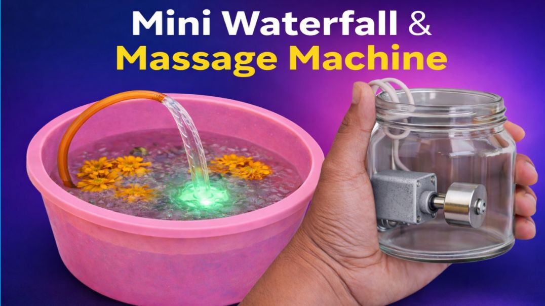 ⁣Massage machine and waterfall