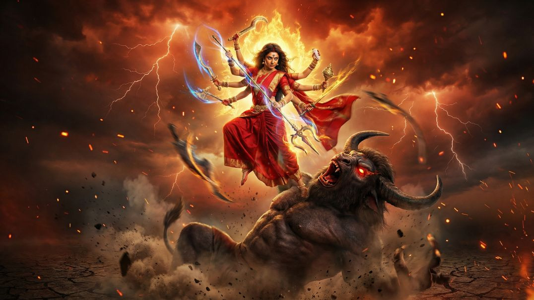 ⁣MAA DURGA vs MAHISHASURA – Untold Story of the Divine Battle | bhakti kaal TV
