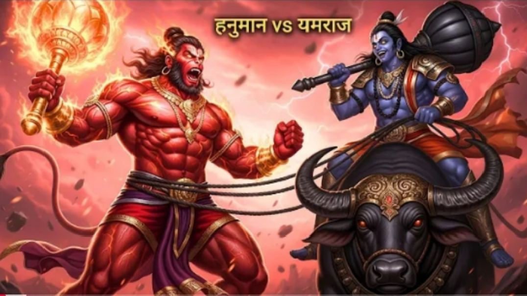 ⁣हनुमान जी का विकराल रूप और यमराज का संहार  KING_ABHI_X #hanuman