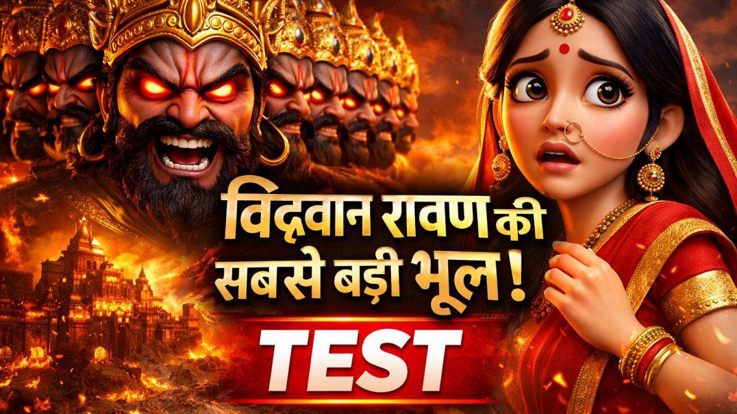 ⁣रावण इतना विद्वान होते हुए भी सीता का हरण क्यों किया? | 3D Animated Ramayan Story | TEST