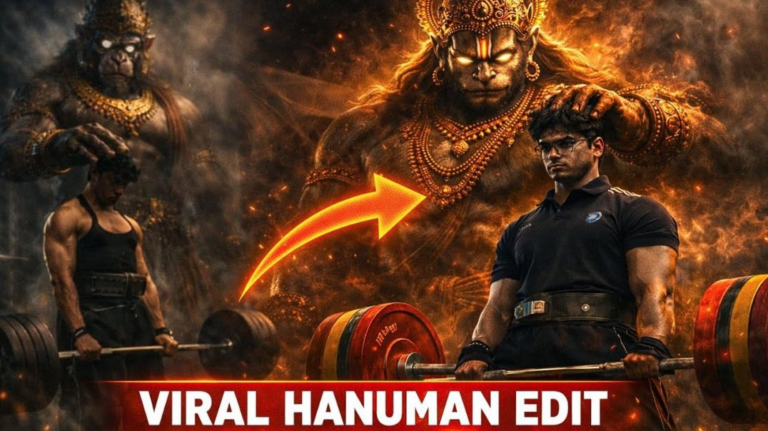 ⁣Trending Lord Hanuman GYM Video Editing | Lord Hanuman Viral Instagram Reels Editing Tutorial 2026🔥