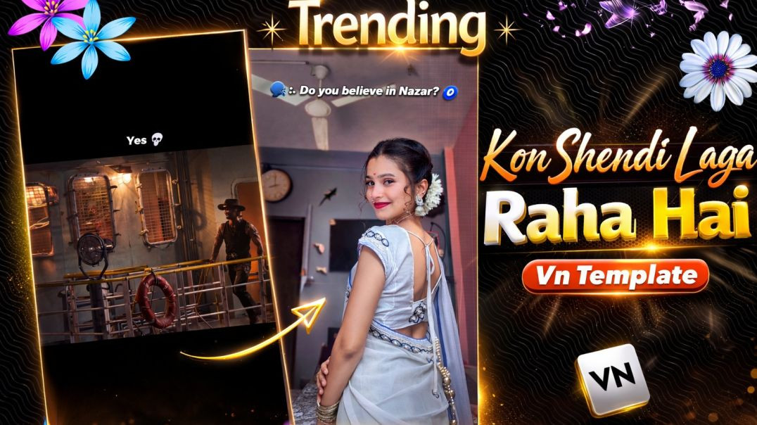 ⁣Kon Shendi Laga Raha Hai Bhench*d 🤯 | Instagram Viral Reel Editing | VN QR Code Template  | Vn Edit