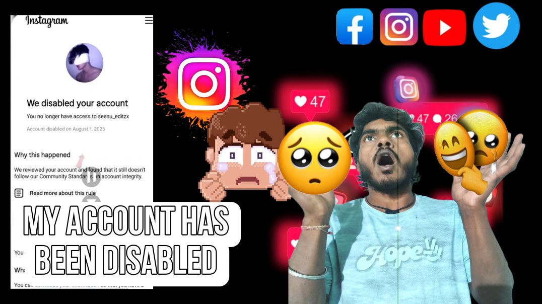 ⁣हमने आपका खाता निष्क्रिय कर दिया है। | We disabled your account Instragram |   Instagram | #instagra