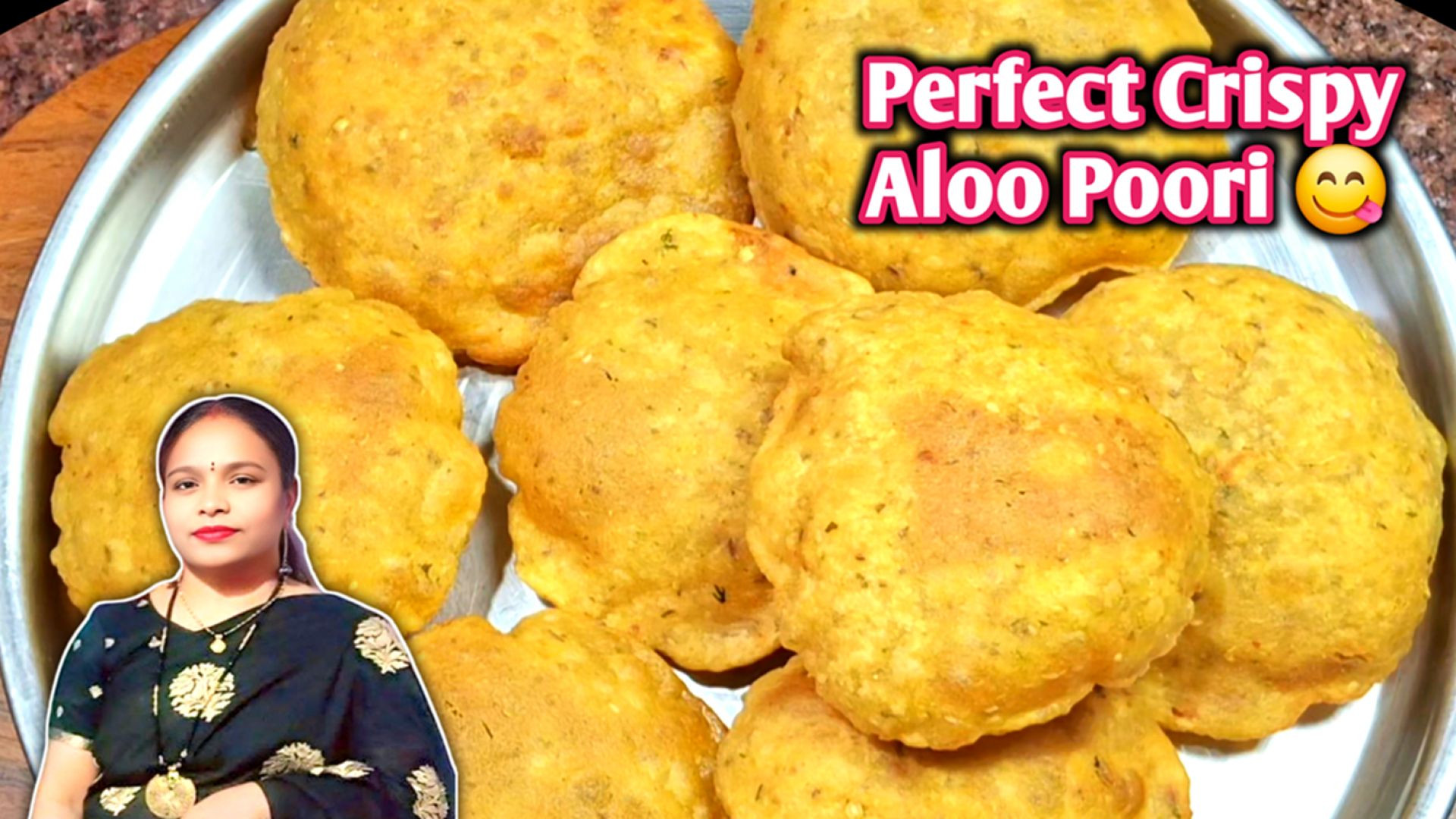 ⁣Perfect Crispy Aloo Poori 😋 | Stuffed Potato Poori Recipe 🥔 | Easy Indian Breakfast & Snacks 🍽️