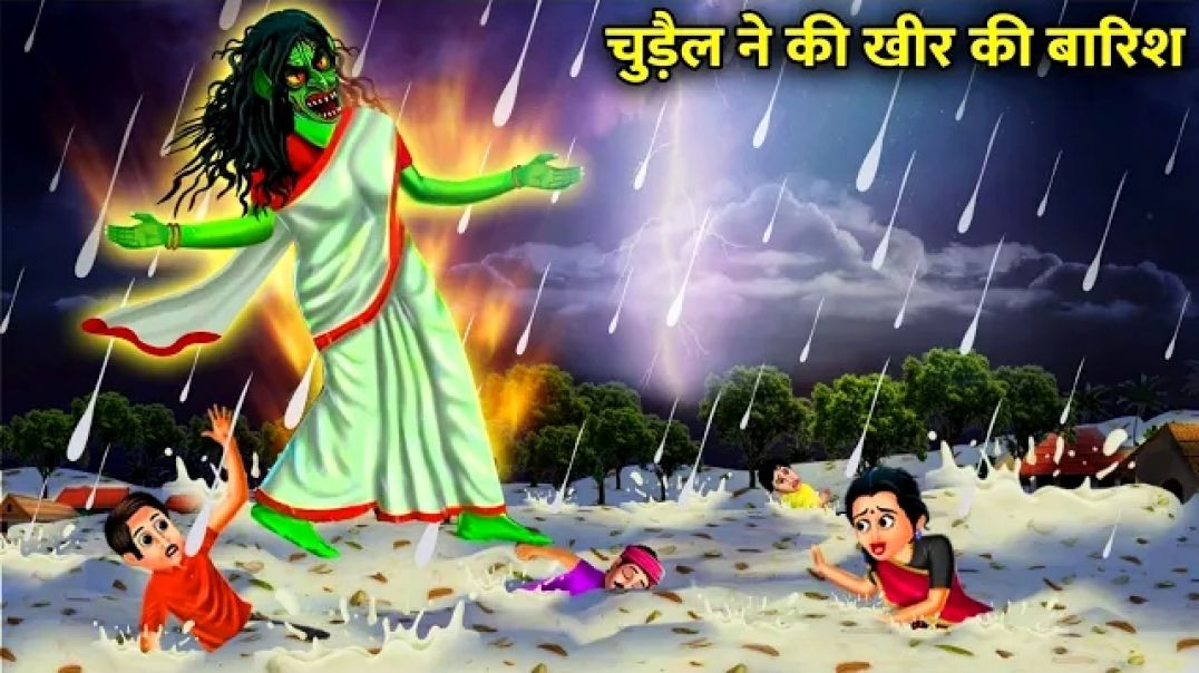 चुड़ैल ने की खीर की बारिश #cartoon #cartoonstory  #viral #trending #moralstory #funny #comedy #kids #kidsstory #[1955