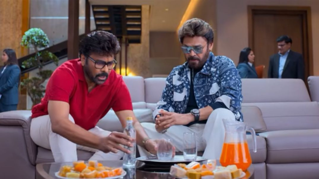 ⁣Mana ShankaraVaraPrasad Garu (2026) (Hindi + Telugu) Dual Audio UnCut South Movie HEVC 480p ESub