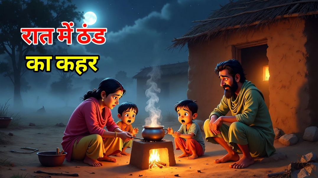 ⁣रात में ठंड का कहर | हिन्दी कहानी | Moral stories | Hindi kahaniya | Hindi Toon |