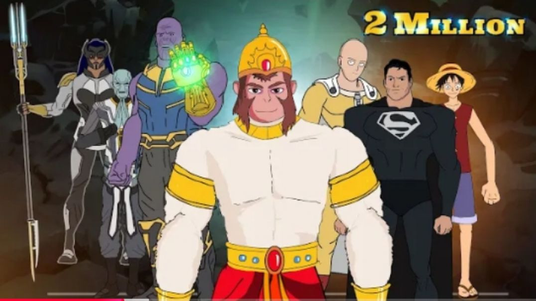 ⁣Lord Hanuman VS thanos😱KING_ABHI_X😎
