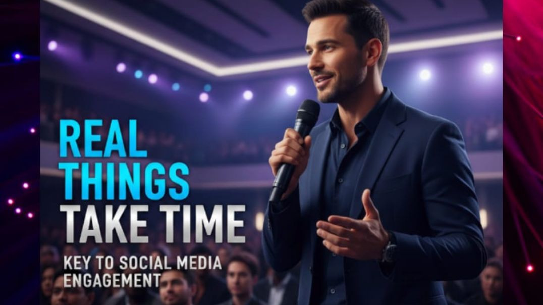 ⁣Real things take time ! Key of social media Engagement ?