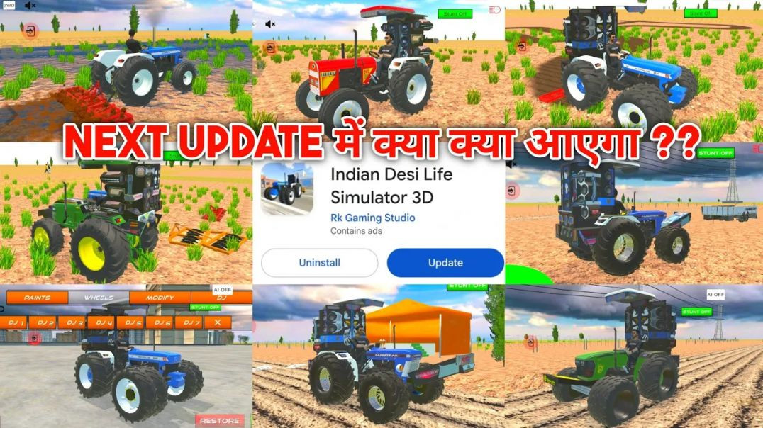 ⁣New Farming Map Update Kaise Le Indian Desi Life Simulator 3D | Jaat Yt World