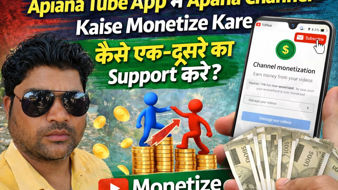 ⁣Apana tube channel monetize kaise kare | apana tube Grow kaise kare | Views kaise laye