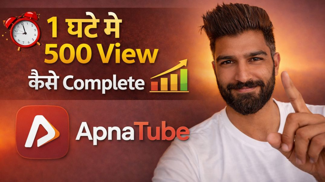 ⁣1 घंटे मे 500 view कैसे complete करे।