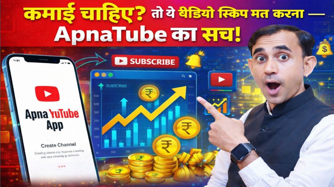 ⁣क्या सच में ApnaTube पैसा देता है? 🤔 या फिर ये सिर्फ टाइम वेस्ट है?